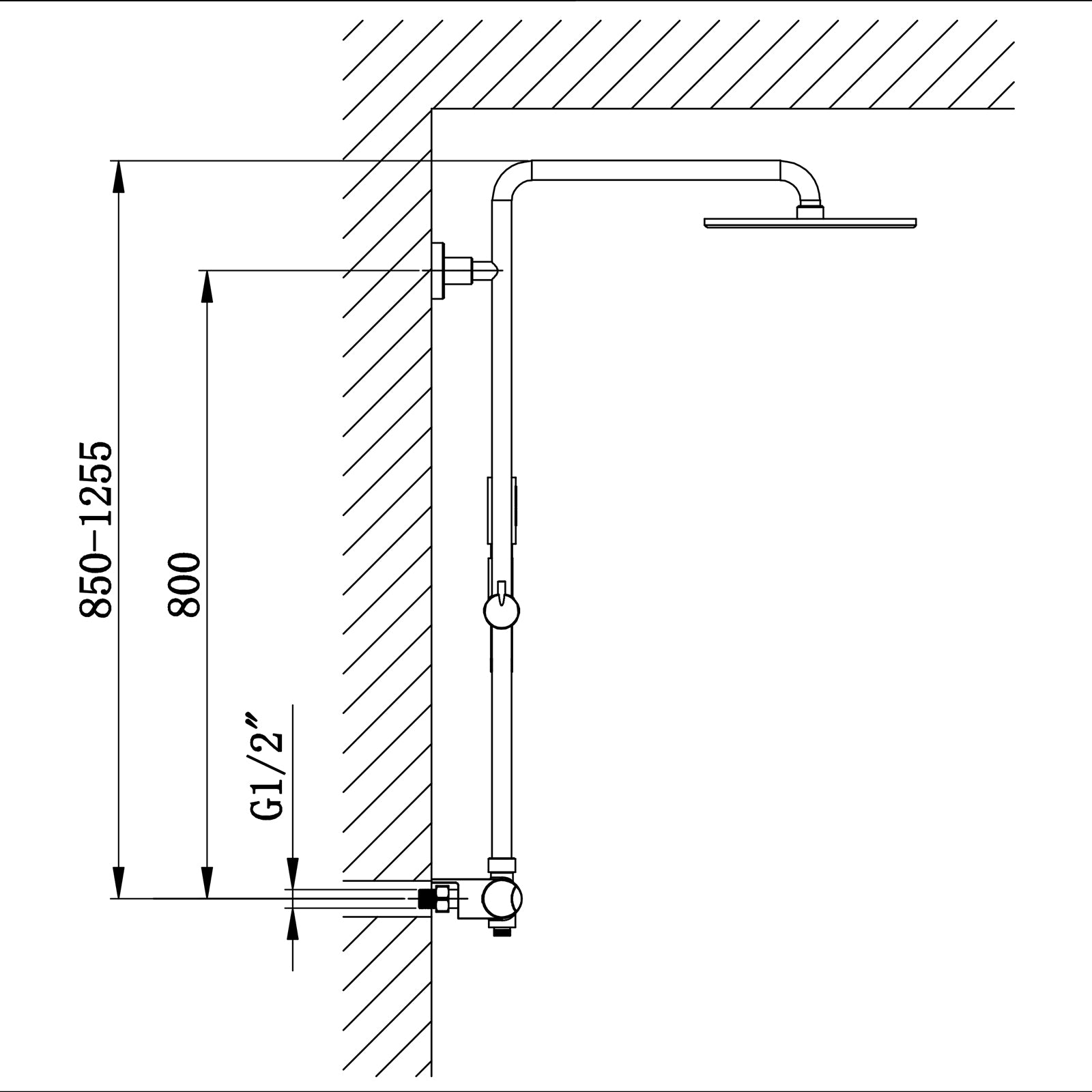 Colonne de douche thermostatique 8821