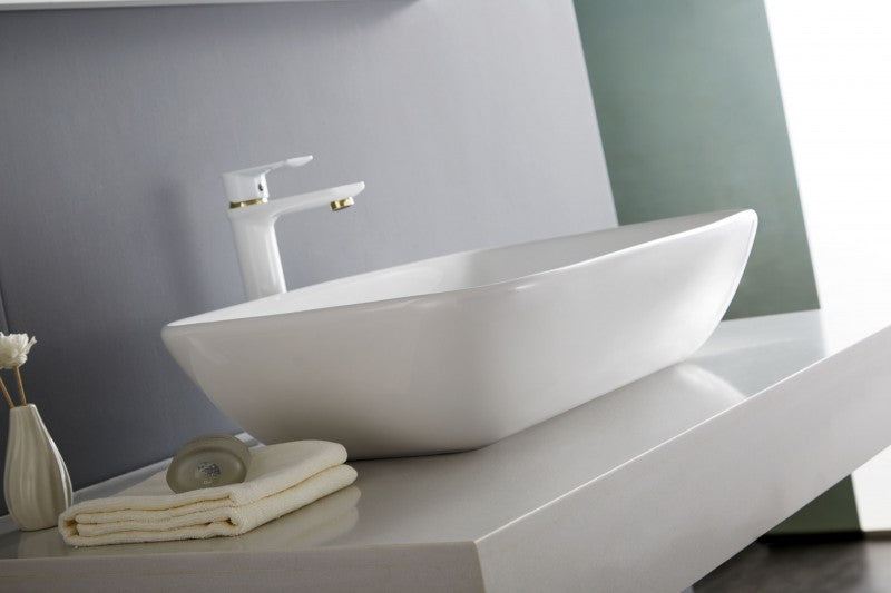 Top basin countertop basin NT3155 - ceramic - 58 x 38,5 cm