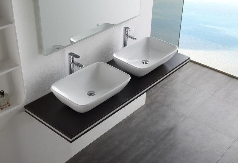 Top basin countertop basin NT3155 - ceramic - 58 x 38,5 cm