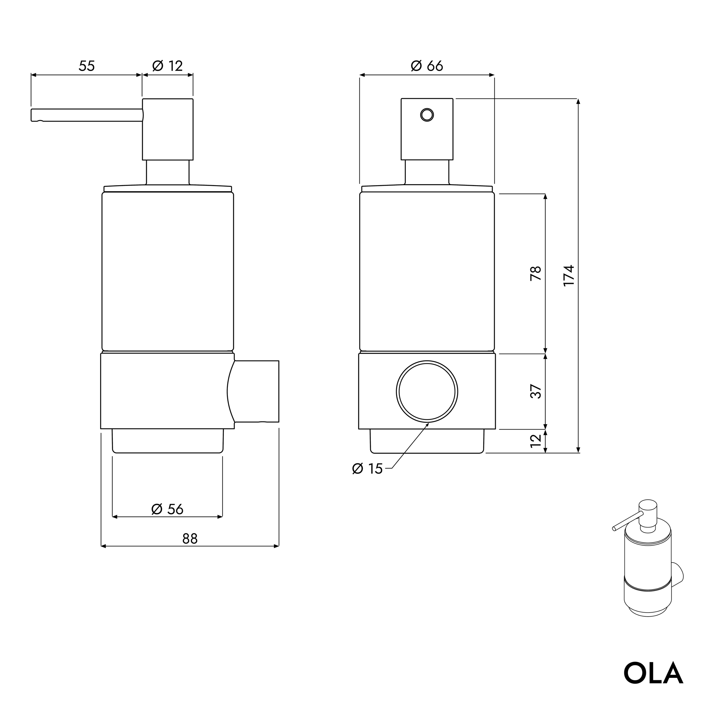 Soap dispenser OLA