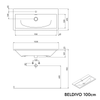 Duravit washbasin with vanity unit BELDIVO 100 cm