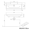 Badmeubel set BELDIVO 120 cm
