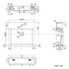 Wastafel voor wandmontage Aanrecht BS6050