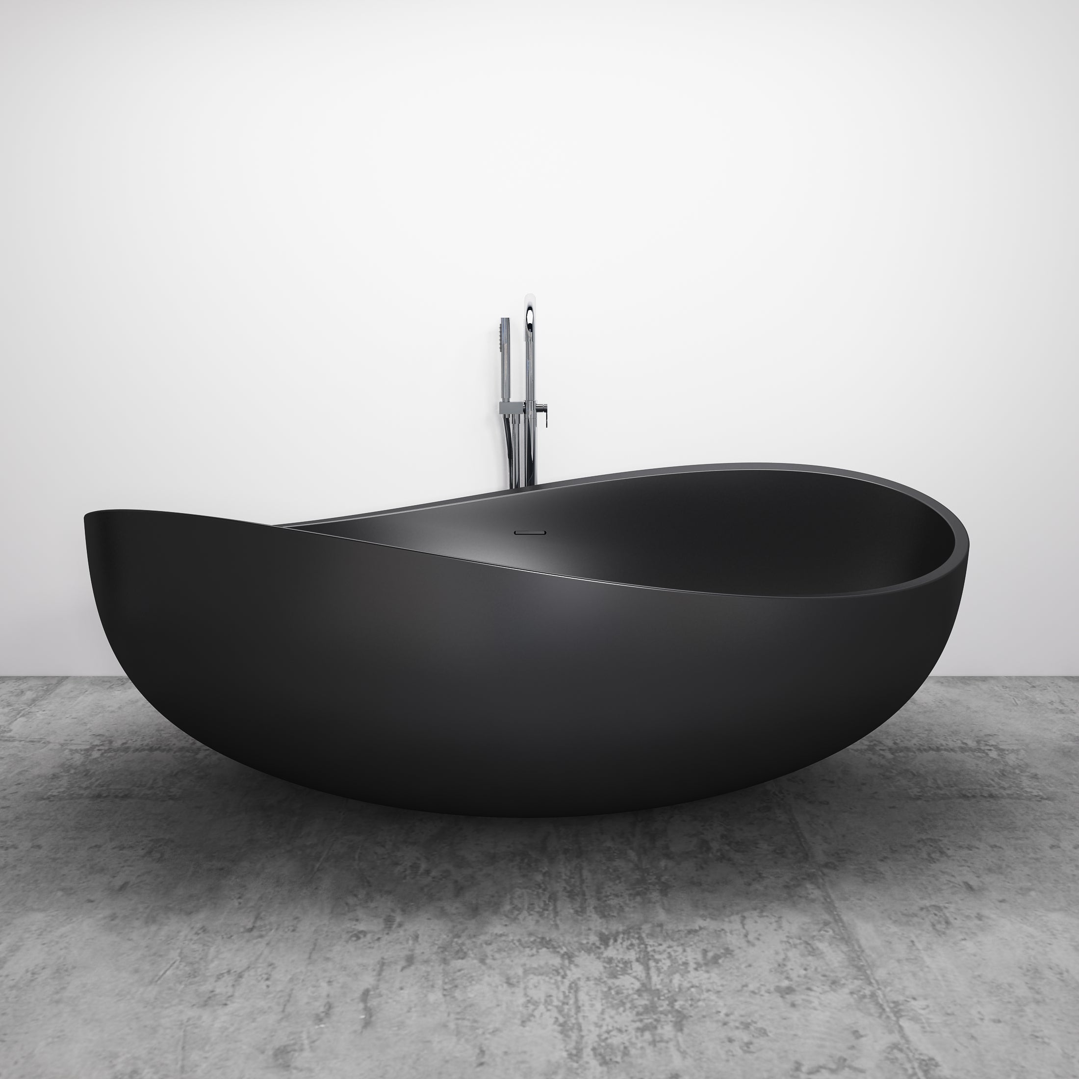 Freestanding Bathtub WAVE - Mineral cast