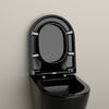 Abattant WC universel U1002 - fonction Softclose - Noir brillant