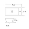 Ceramic wall-mounted washbasin KW302