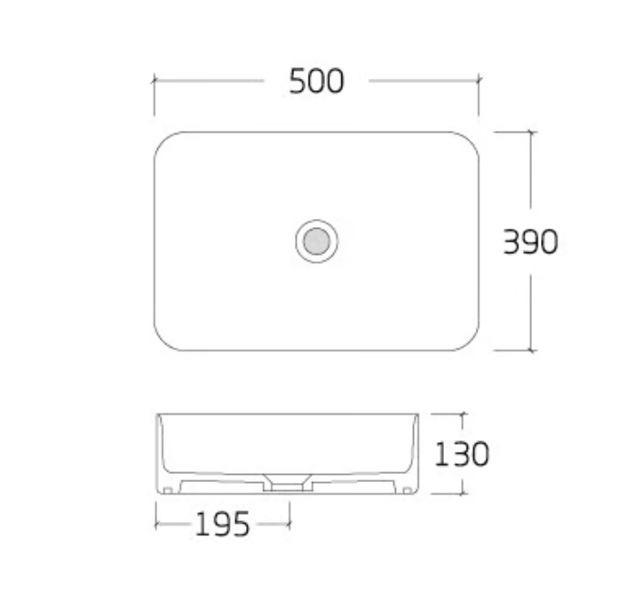 Countertop washbasin KW6127