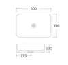 Countertop washbasin KW6127