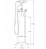 Freestanding Bath Shower Mixer Tap 1414