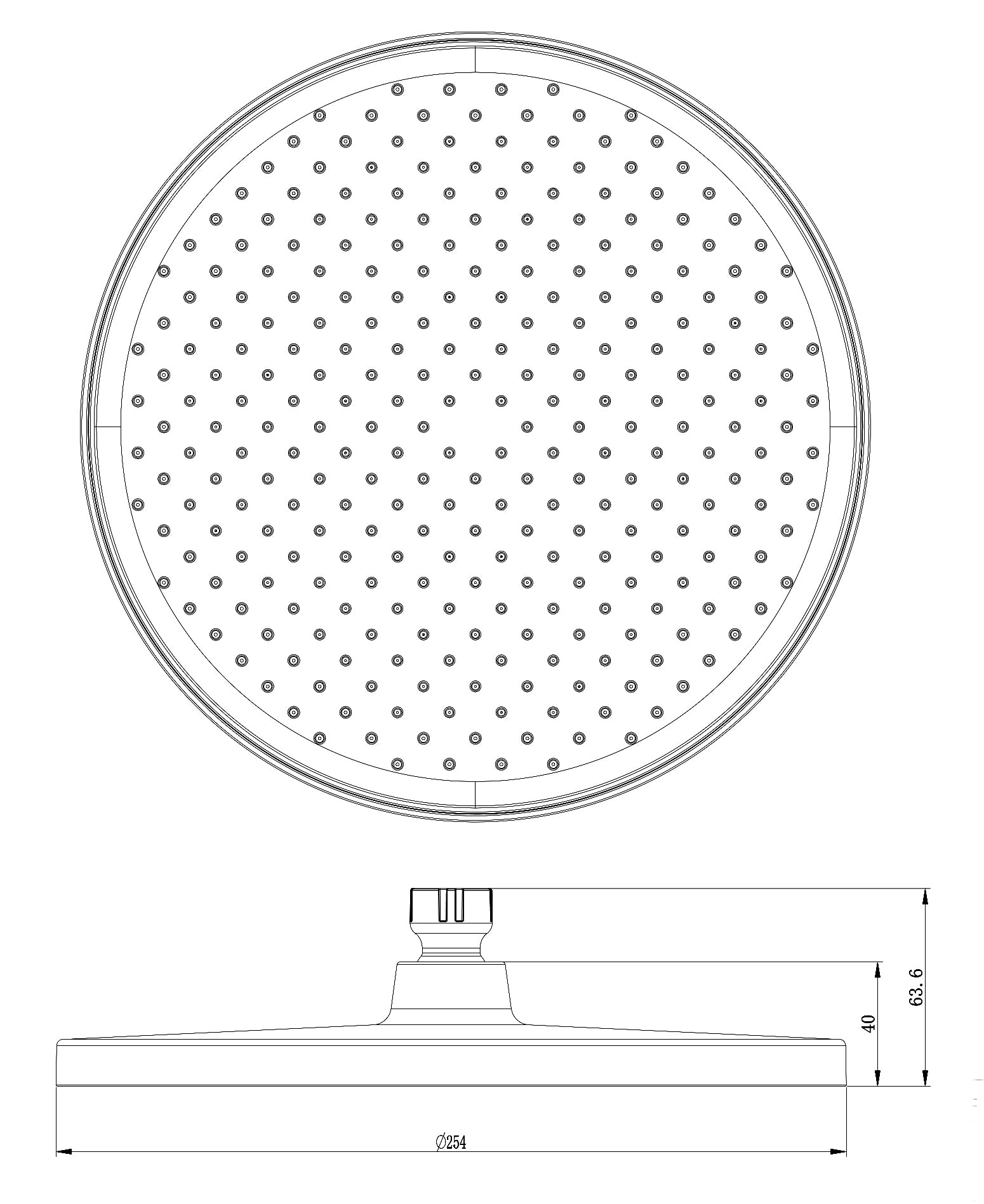Colonne de douche design thermostat 4011 BASIC