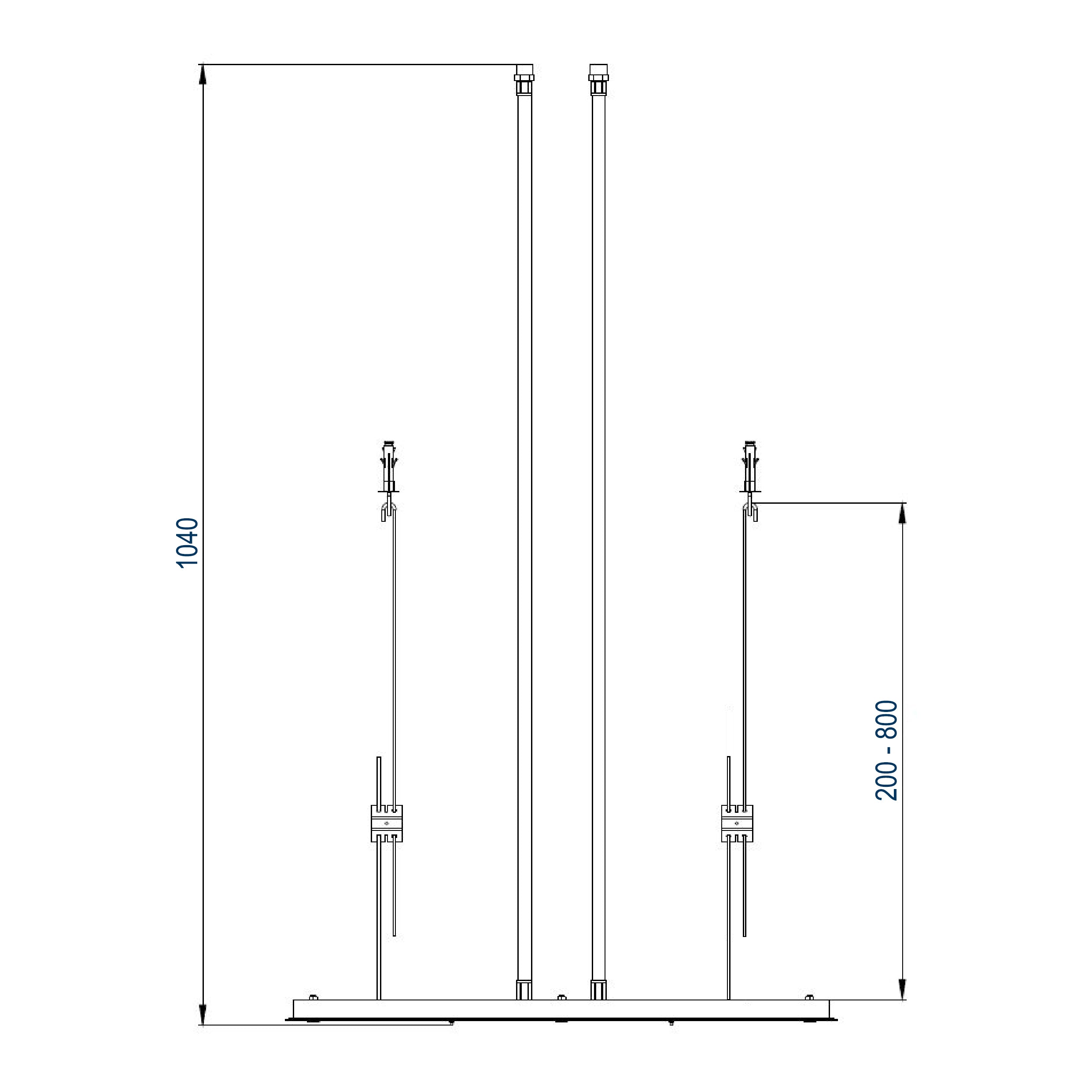 XXL rain shower stainless steel ceiling shower DPG5017