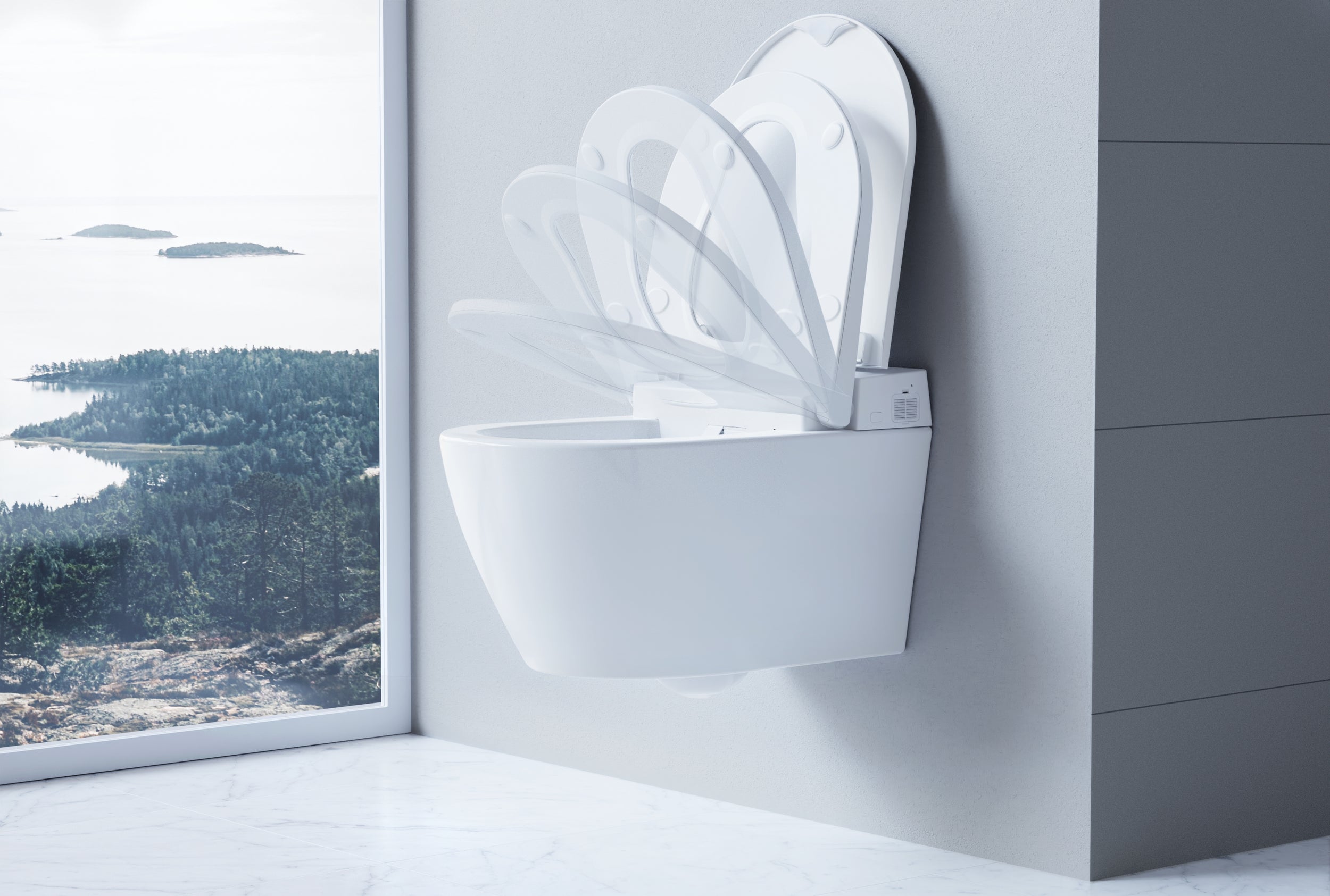 Douche toilet 540 PRO Wit