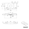Wall-mounted washbasin Countertop basin BS6059 in cast marble