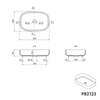 Countertop washbasin PB2123