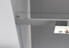 Vaste douchewand met schuifdeur DX806A FLEX van echt glas met Nano-coating - selecteerbare breedte 