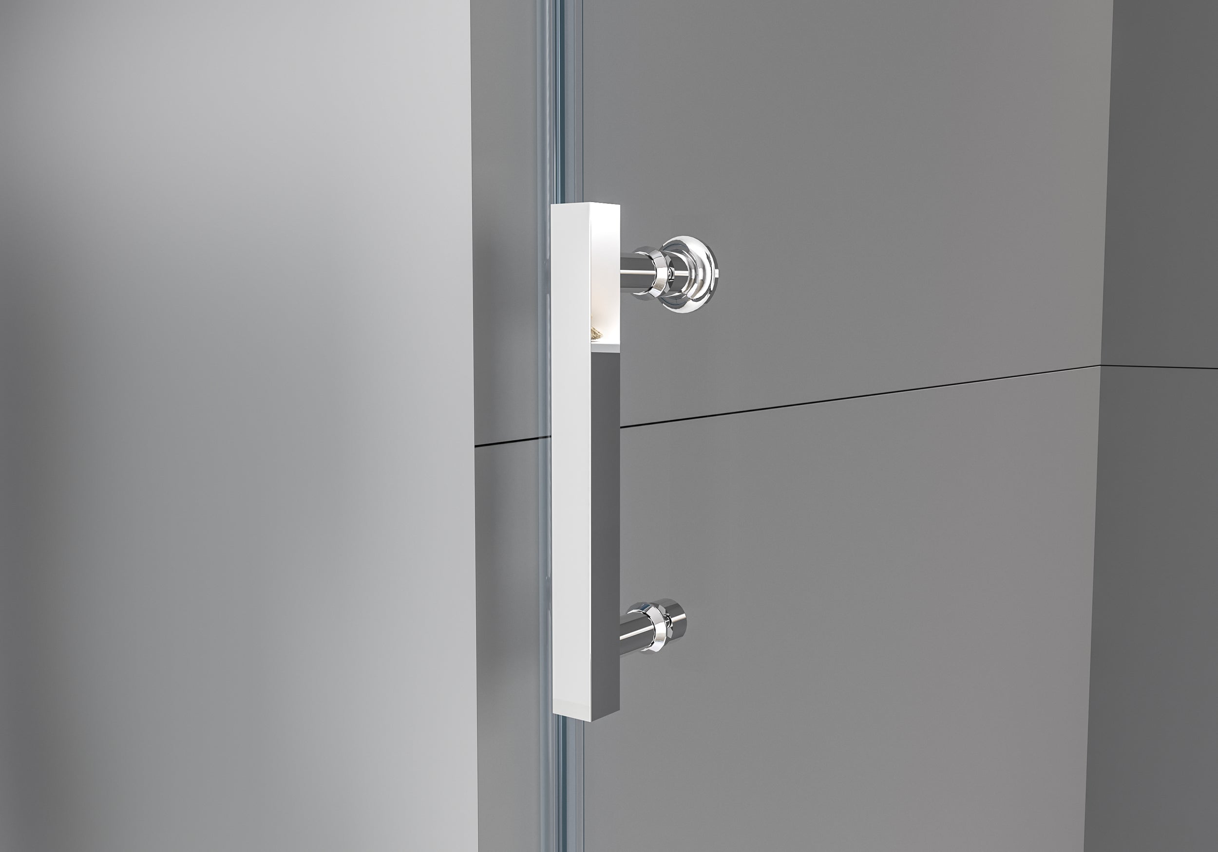 Vaste douchewand met schuifdeur DX806A FLEX van echt glas met Nano-coating - selecteerbare breedte 