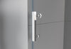 Vaste douchewand met schuifdeur DX806A FLEX van echt glas met Nano-coating - selecteerbare breedte 