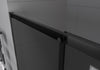 Matt Black Sliding Door Shower Enclosure DX906 FLEX - 8 mm Nano grey safety glass- selectable width 