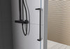 Soft-Close Sliding Door Shower Enclosure DX906 FLEX - Matt Black profiles - 8 mm Nano glass - selectable width 