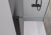 Soft-Close Sliding Door Shower and Side Panel DX906 FLEX - Matt Black profiles - 8 mm  - selectable dimensions