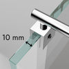 Douchewand Inloop echt glas EX101