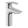 Duravit DuraVelez Waschtischarmatur, mit energiesparender FreshStart-Funktion, 18,7 cm (Größe M), Chrom