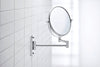 Duravit D-Code vanity mirror, swivel, Ø 20 cm, chrome