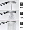 Duravit Shower System with thermostat, glass shelf, 3 spray types and MinusFlow function - chrome/white