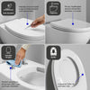 Abattant WC universel Duravit Univavo avec fermeture amortie