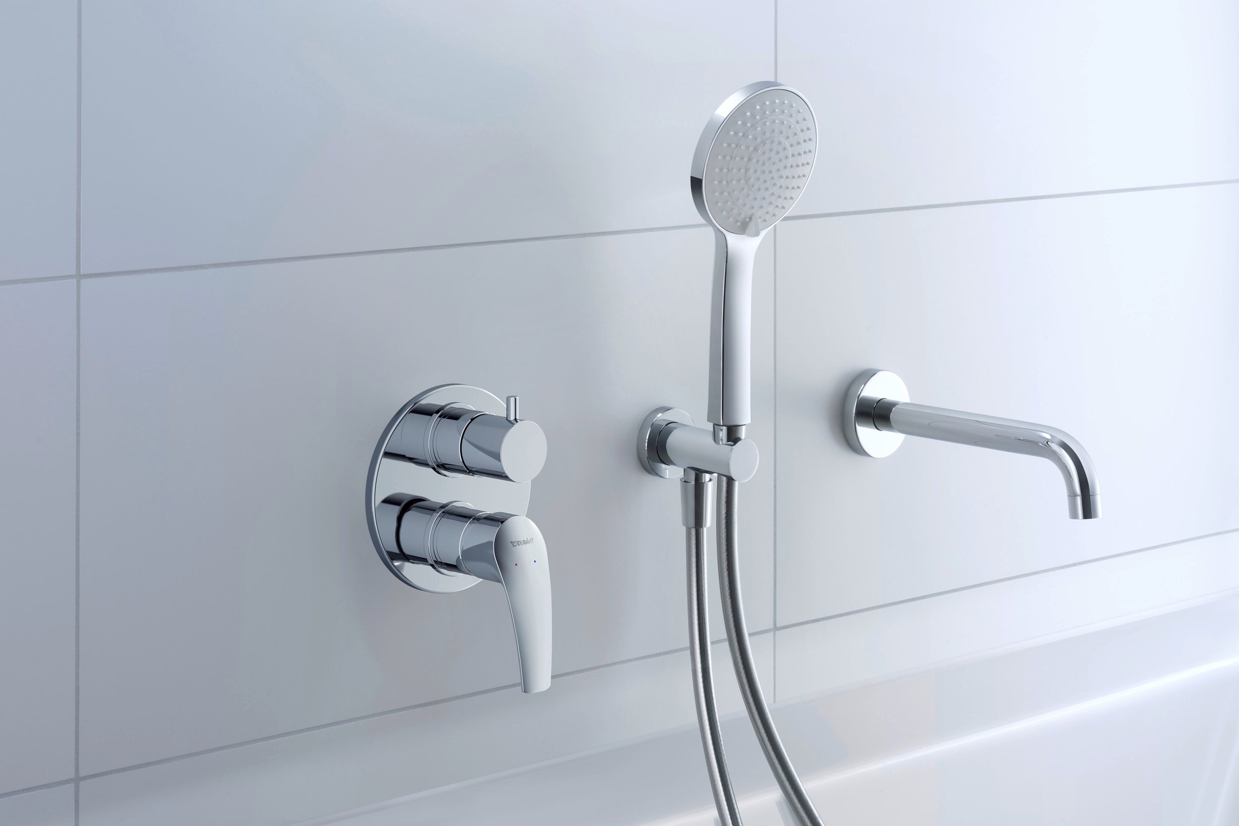 Bec déverseur pour baignoire Duravit DuraVelez, chrome