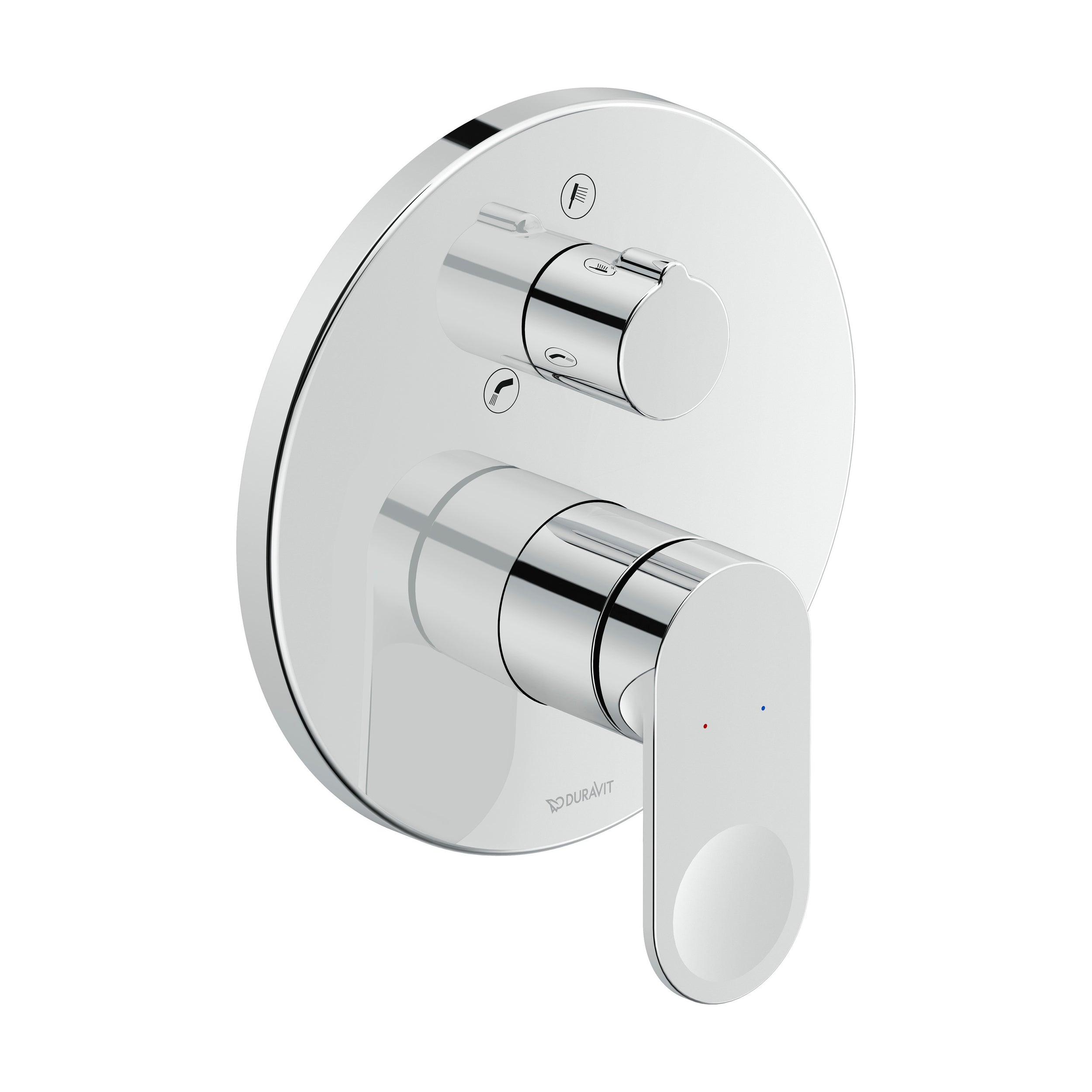 Duravit B.3 bath mixer, concealed, 2 consumers, with fuse combination, chrome