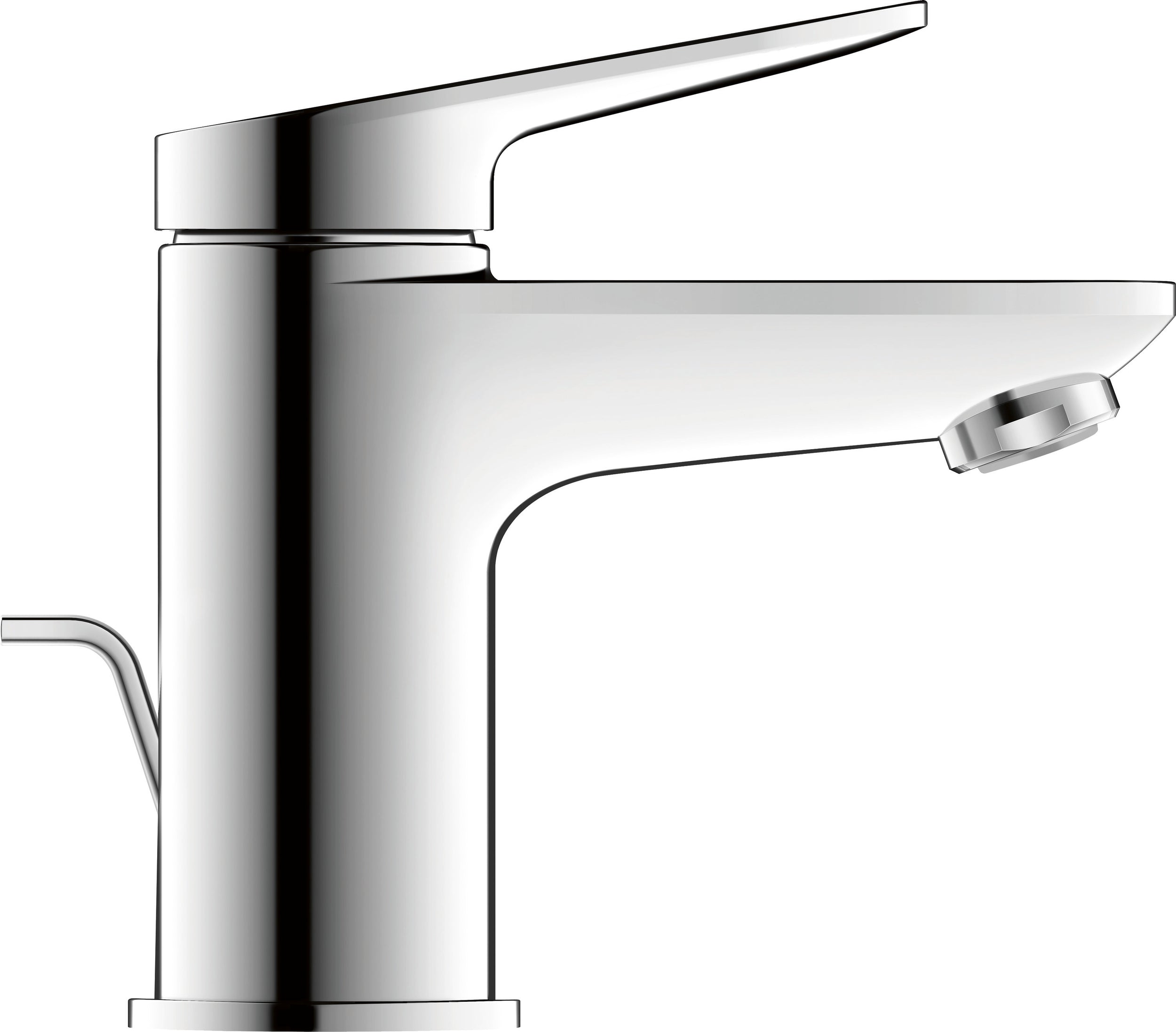 Duravit Wave single-lever basin mixer S with FreshStart function - drain set selectable