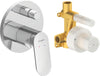 Duravit Wave Einhebelmischer Set Unterputz, 2 Verbraucher - Chrom hochglanz