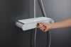 Duravit Shower System avec thermostat, tablette en verre, 3 types de jets et fonction MinusFlow - chrome/blanc