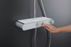 Duravit Shower System avec thermostat, tablette en verre, 3 types de jets et fonction MinusFlow - chrome/blanc