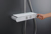 Duravit Shower System avec thermostat, tablette en verre, 3 types de jets et fonction MinusFlow - chrome/blanc