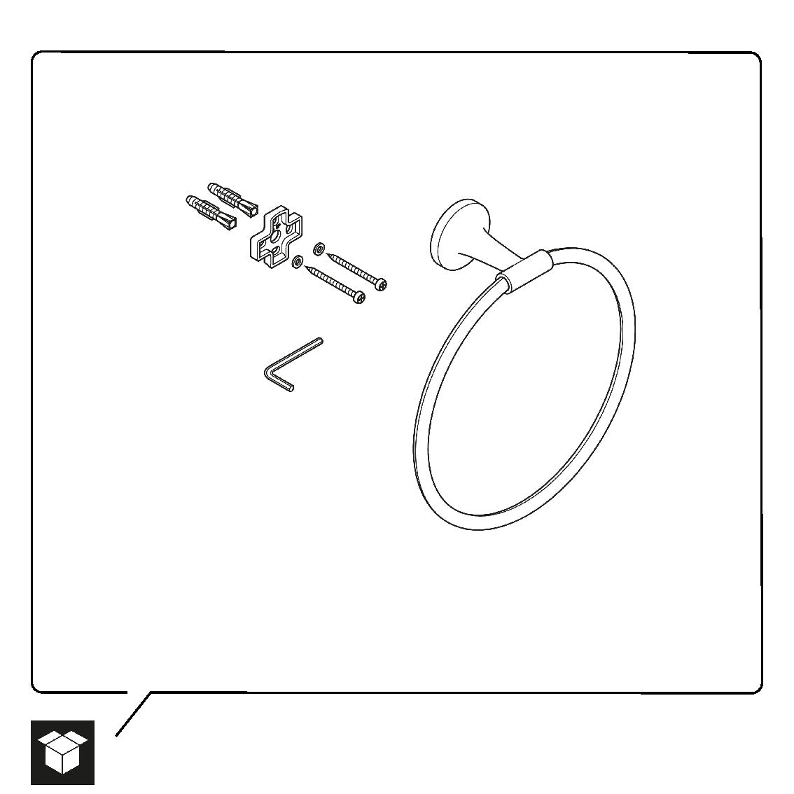 Duravit Starck T anneau porte-serviettes