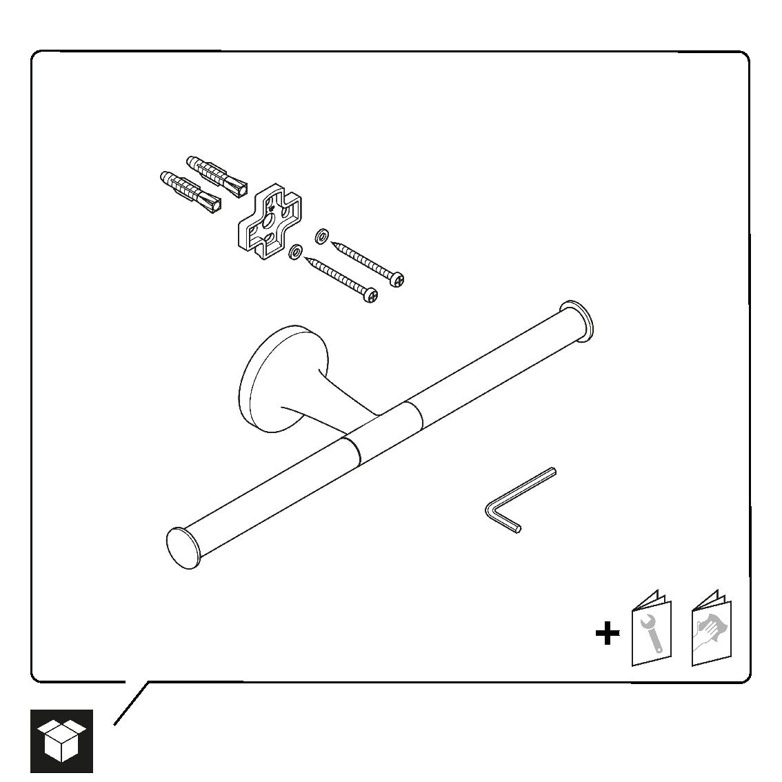 Porte-rouleau de papier Duravit Starck T