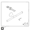 Porte-rouleau de papier Duravit Starck T
