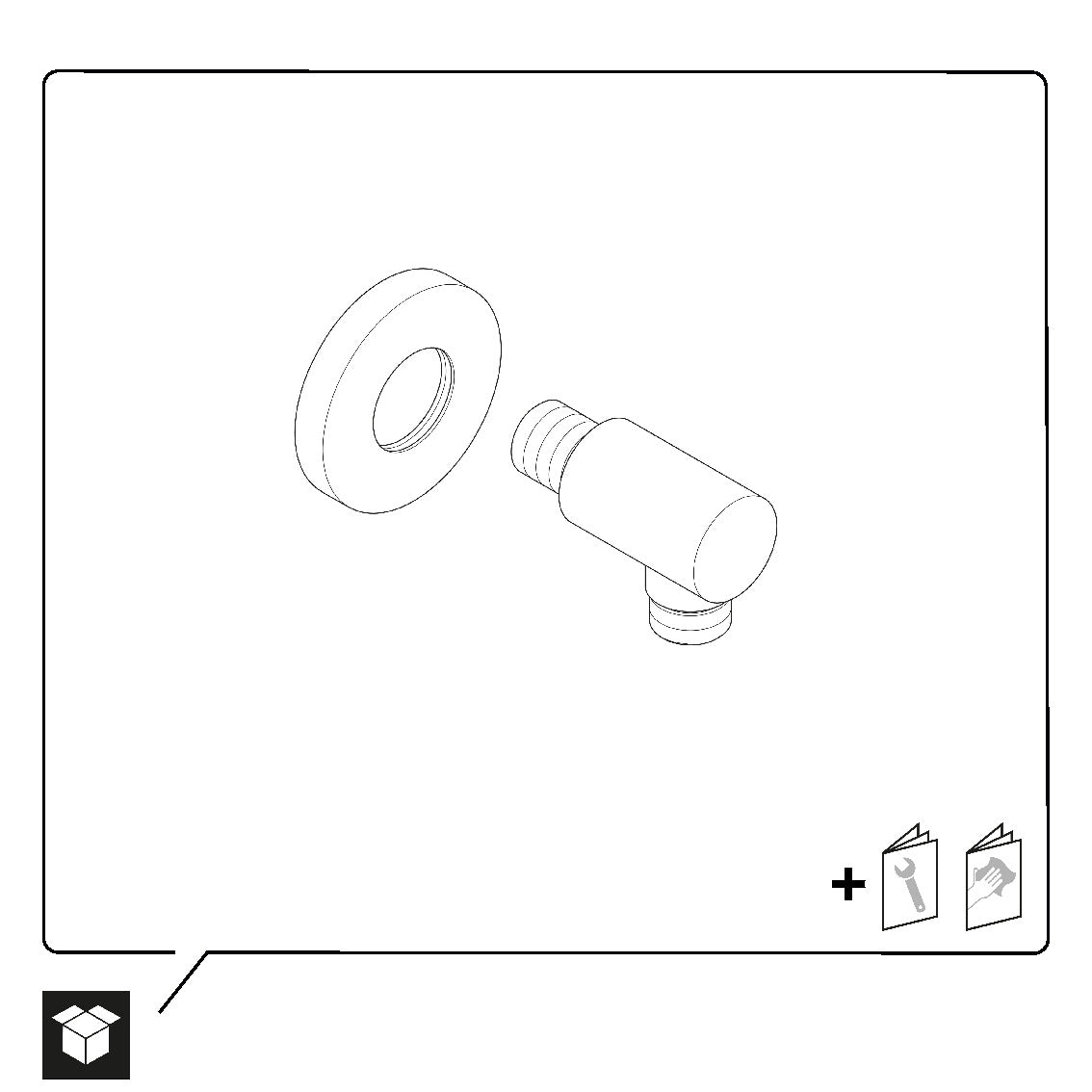 Duravit coude de raccordement mural universel
