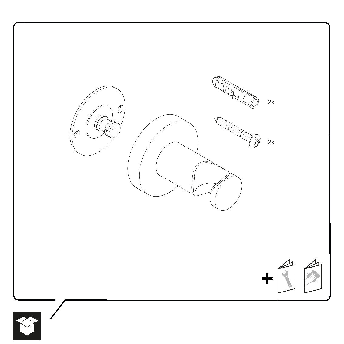 Duravit universele douchehouder