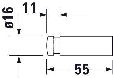 Duravit D-Code handdoekhaak 