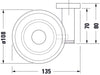 Duravit D-Code Seifenschale Ø10cm für 1 Seife