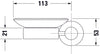 Duravit D-Code Seifenschale Ø10cm für 1 Seife