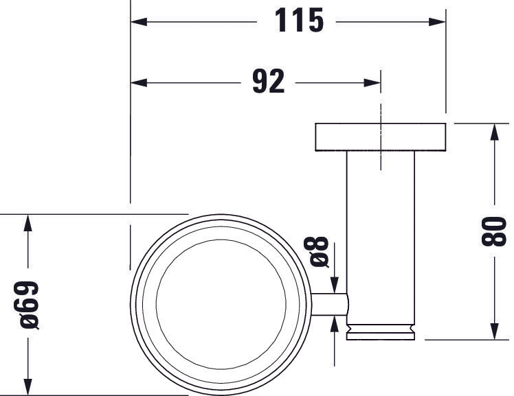 Duravit D-Code tandenborstelbeker 