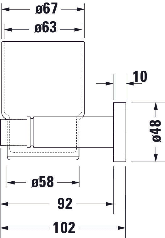 Duravit D-Code Zahnputzbecher