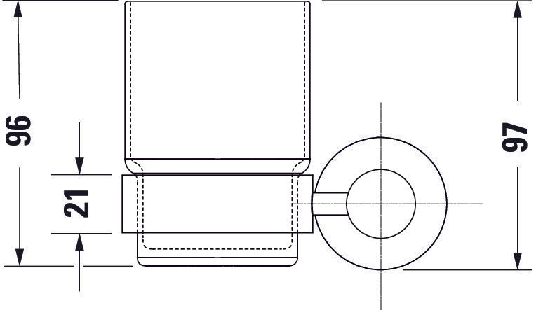 Duravit D-Code Zahnputzbecher