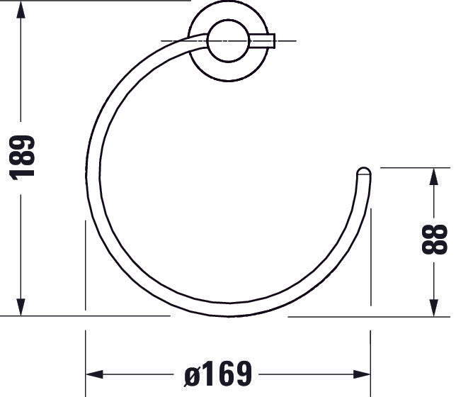 Duravit D-Code handdoekring