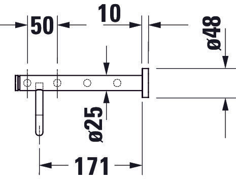 Duravit D-Code étagère porte-serviettes