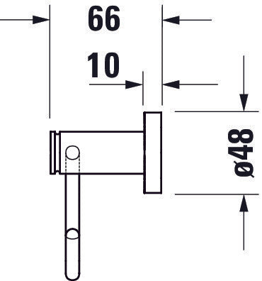 Duravit D-Code porte-rouleau pour 1 rouleau